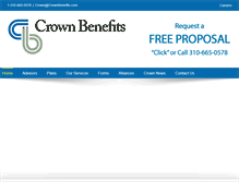 Tablet Screenshot of crownbenefits.com